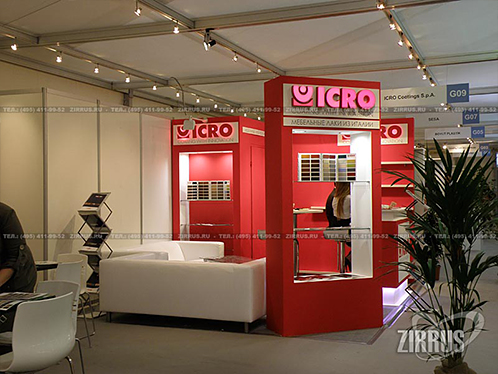 Выставочный стенд для компании «ICRO Coating S.p.A»