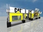 проект выставочного стенда компании CATERPILLAR. вид снаружи